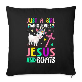 Farmer's wife Agriculture - Sofa pillowcase 17,3'' x 17,3'' (45 x 45 cm) - black - Front