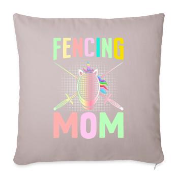Fencer Foil Saber Girl - Sofa pillowcase 17,3'' x 17,3'' (45 x 45 cm) - light taupe - Front