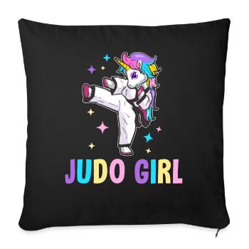 BJJ Mom Martial Arts - Sofa pillowcase 17,3'' x 17,3'' (45 x 45 cm) - black - Front
