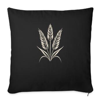 Bière Amateur de bière Hop - Housse de coussin décorative 45 x 45 cm - noir - Devant