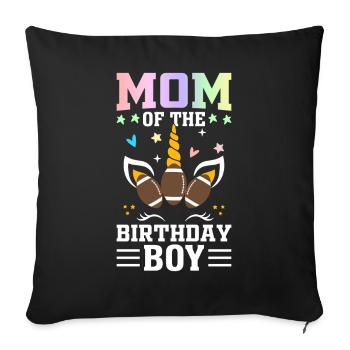Soccer Player Mom - Sofa pillowcase 17,3'' x 17,3'' (45 x 45 cm) - black - Front