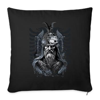 Albanischer Skanderbeg Kosovo Designs für Albaner - Sofakissenbezug 45 x 45 cm - Schwarz - Vorne