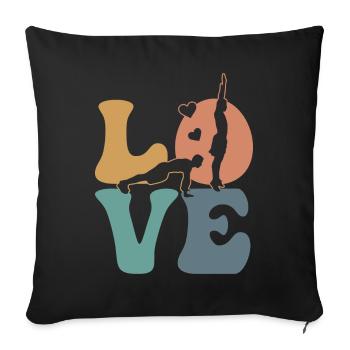 Burpees Workout Gym - Housse de coussin décorative 45 x 45 cm - noir - Devant