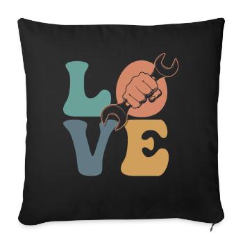 Mécanicien automobile Mécanicien automobile Mécanicien automobile - Housse de coussin décorative 45 x 45 cm - noir - Devant