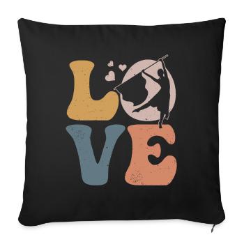 Flag Guard Marching Band - Sofa pillowcase 17,3'' x 17,3'' (45 x 45 cm) - black - Front