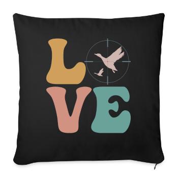 Duck Hunter Duck Hunting - Sofa pillowcase 17,3'' x 17,3'' (45 x 45 cm) - black - Front