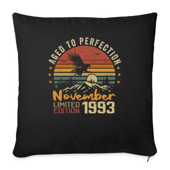 The legends were born in November 1993 - 1993 - Sofa pillowcase 17,3'' x 17,3'' (45 x 45 cm) - black - Front