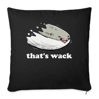 Drôle de poisson Sacabambaspi Meme - Housse de coussin décorative 45 x 45 cm - noir - Devant