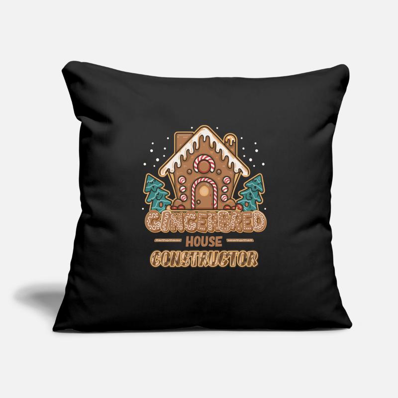 Gingerbread House Constructor Manufacturer Gift Sofa pillowcase 17,3'' x 17,3'' (45 x 45 cm)