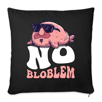 Groovy Blobfish - Sofa pillowcase 17,3'' x 17,3'' (45 x 45 cm) - black - Front