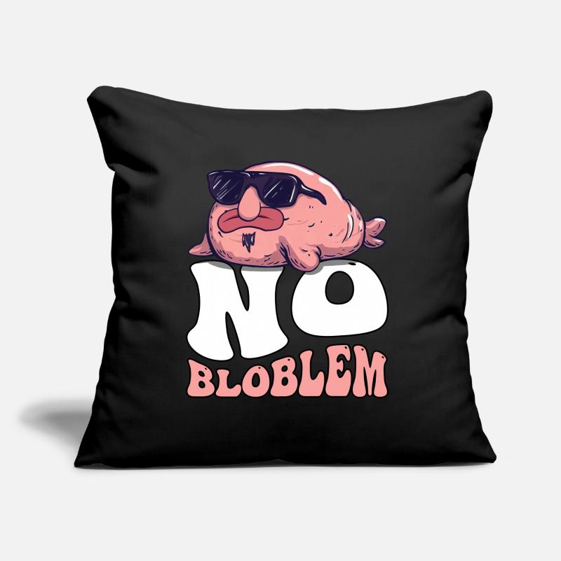Groovy Blobfish Housse de coussin décorative 45 x 45 cm