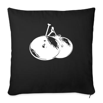 Train de ventilateurs Spielmannszug - Housse de coussin décorative 45 x 45 cm - noir - Devant