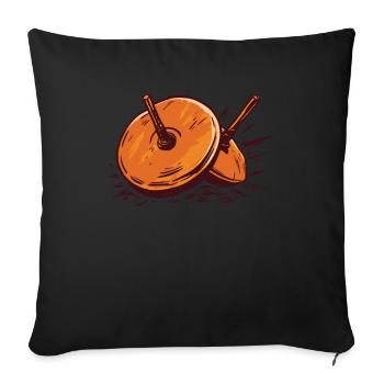 Fan Train Spielmannszug Cool - Sofa pillowcase 17,3'' x 17,3'' (45 x 45 cm) - black - Front