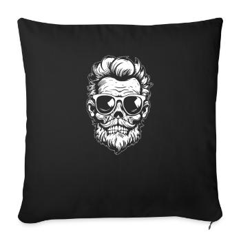 Halloween Skeleton - Sofa pillowcase 17,3'' x 17,3'' (45 x 45 cm) - black - Front
