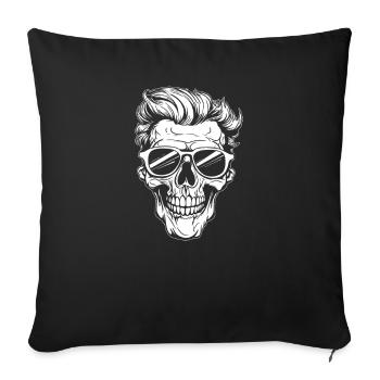 Halloween Skeleton - Sofa pillowcase 17,3'' x 17,3'' (45 x 45 cm) - black - Front
