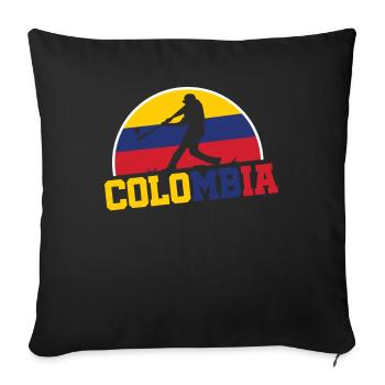Championnat de Colombie de baseball - Housse de coussin décorative 45 x 45 cm - noir - Devant