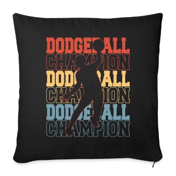 Dodgeball Gaga Ball Dodgeball Player Gift - Sofa pillowcase 17,3'' x 17,3'' (45 x 45 cm) - black - Front