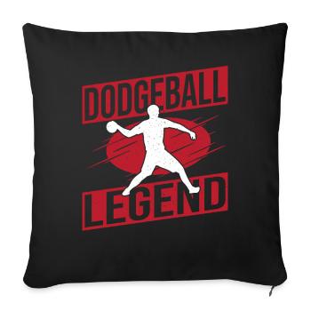 Dodgeball Gaga Ball Dodgeball Player Gift - Sofa pillowcase 17,3'' x 17,3'' (45 x 45 cm) - black - Front