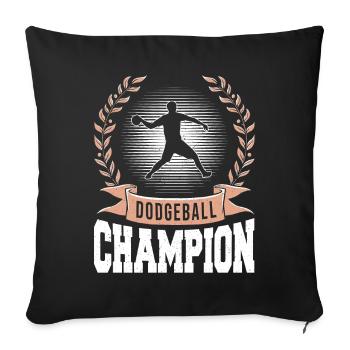 Dodgeball Gaga Ball Dodgeball Player Gift - Sofa pillowcase 17,3'' x 17,3'' (45 x 45 cm) - black - Front