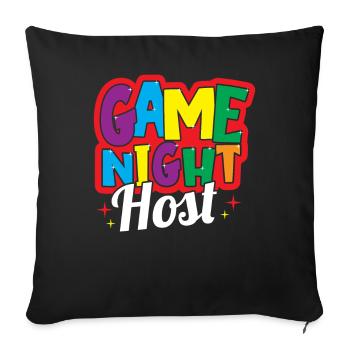 Board Games Game Board Gift - Sofa pillowcase 17,3'' x 17,3'' (45 x 45 cm) - black - Front