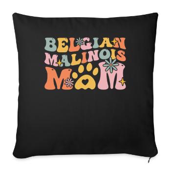 Groovy Dog Mom - Sofakissenbezug 45 x 45 cm - Schwarz - Vorne