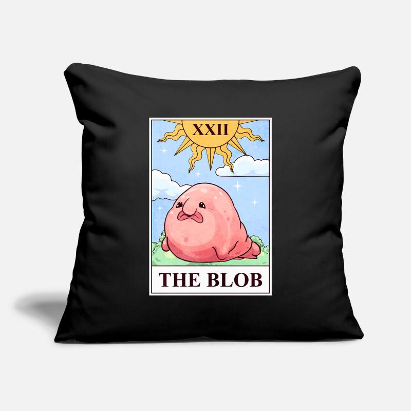 Carte de tarot Blobfish Housse de coussin décorative 45 x 45 cm