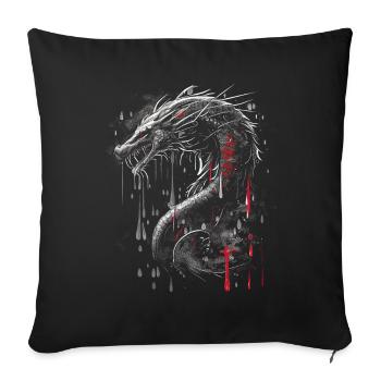 Japanese Tattoo China Mythology - Sofa pillowcase 17,3'' x 17,3'' (45 x 45 cm) - black - Front