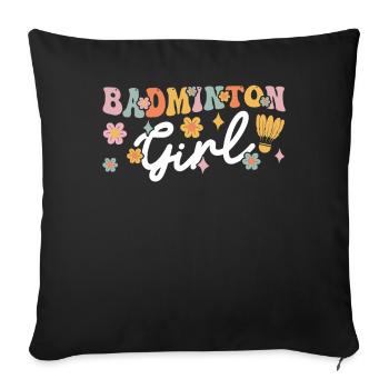 Groovy Player - Sofa pillowcase 17,3'' x 17,3'' (45 x 45 cm) - black - Front