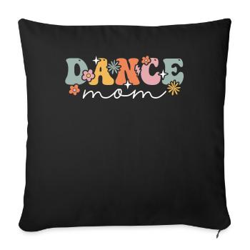 Groovy Ballerine Ballet Danseuse - Housse de coussin décorative 45 x 45 cm - noir - Devant