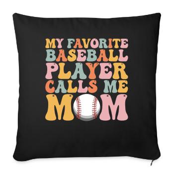 Groovy Mommy - Sofakissenbezug 45 x 45 cm - Schwarz - Vorne