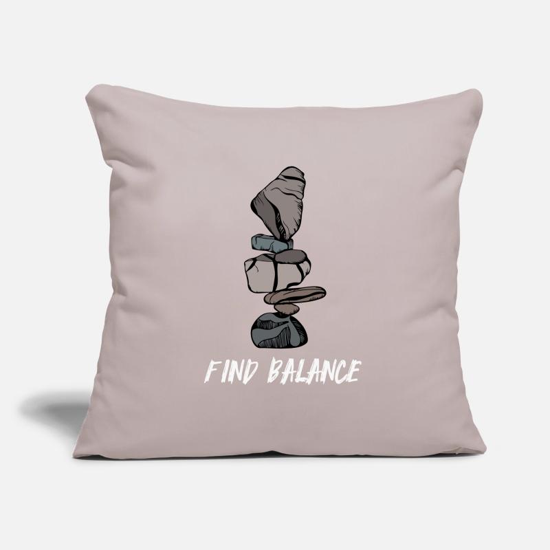 Stacking Stones, Balancing Layers Sofa pillowcase 17,3'' x 17,3'' (45 x 45 cm)