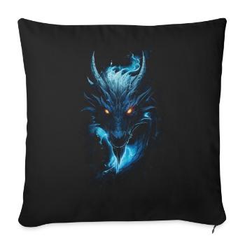 Dragon Role Playing Game Dragon - Sofa pillowcase 17,3'' x 17,3'' (45 x 45 cm) - black - Front