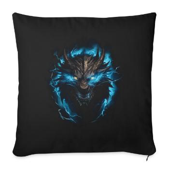 Dragon Role Playing Game Dragon - Sofa pillowcase 17,3'' x 17,3'' (45 x 45 cm) - black - Front