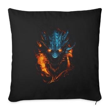 Dragon Role Playing Game Dragon - Sofa pillowcase 17,3'' x 17,3'' (45 x 45 cm) - black - Front