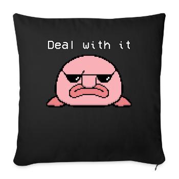 Blobfish Pixel - Sofa pillowcase 17,3'' x 17,3'' (45 x 45 cm) - black - Front