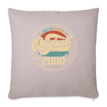 Original 2000 Vintage - 2000 Birthday Gift - Sofa pillowcase 17,3'' x 17,3'' (45 x 45 cm) - light taupe - Front