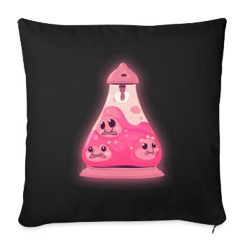 Kawaii Blobfish Lava Lamp - Sofa pillowcase 17,3'' x 17,3'' (45 x 45 cm) - black - Front