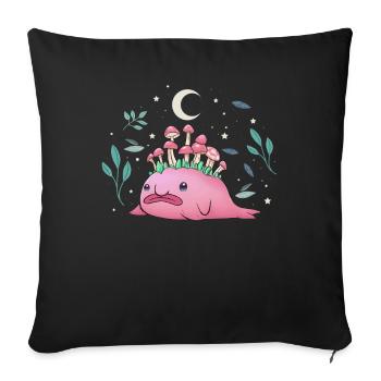Cottagecore Blobfish Witchy - Sofa pillowcase 17,3'' x 17,3'' (45 x 45 cm) - black - Front