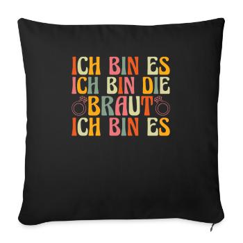 Bachelorette Party Jga - Sofakissenbezug 45 x 45 cm - Schwarz - Vorne