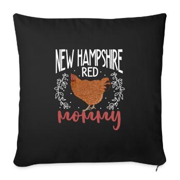 Maman du New Hampshire - Housse de coussin décorative 45 x 45 cm - noir - Devant