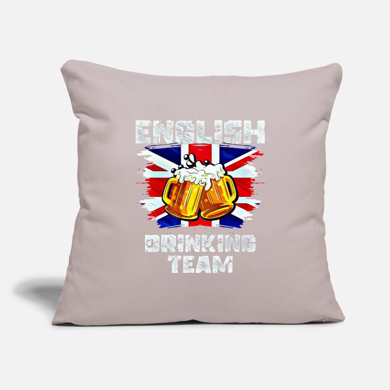 Équipe d’Angleterre de boisson Housse de coussin décorative 45 x 45 cm