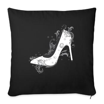 Fashion High Heels Mode - Sofa pillowcase 17,3'' x 17,3'' (45 x 45 cm) - black - Front
