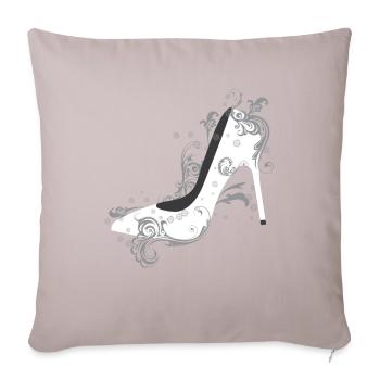 Fashion High Heels Mode - Sofakissenbezug 45 x 45 cm - helles Taupe - Vorne