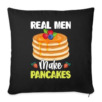 Pancake Maker - Sofa pillowcase 17,3'' x 17,3'' (45 x 45 cm) - black - Front
