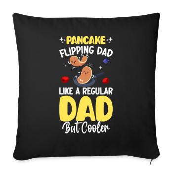 Crépière drôle - Housse de coussin décorative 45 x 45 cm - noir - Devant