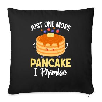Funny Pancake Maker - Sofa pillowcase 17,3'' x 17,3'' (45 x 45 cm) - black - Front