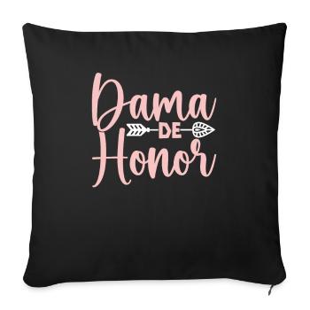 Bachelorette Party Jga Dama De Honor - Sofakissenbezug 45 x 45 cm - Schwarz - Vorne