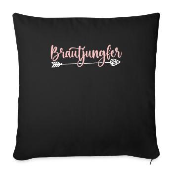 Bachelorette Party Jga Dama De Honor - Sofakissenbezug 45 x 45 cm - Schwarz - Vorne