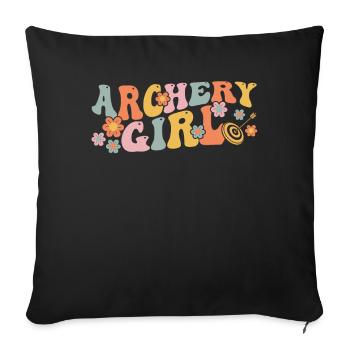 Groovy Archer - Sofa pillowcase 17,3'' x 17,3'' (45 x 45 cm) - black - Front