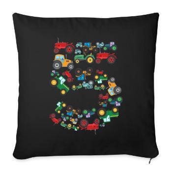 Tractor Lover Funny Tractor Gift - Sofa pillowcase 17,3'' x 17,3'' (45 x 45 cm) - black - Front